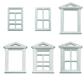 0 gauge Windows & Frames (pk 8)