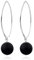 Nenalina Ohrringe Silber 925 Damen Ohrhänger mit Onyx Kugeln schwarz 8 mm