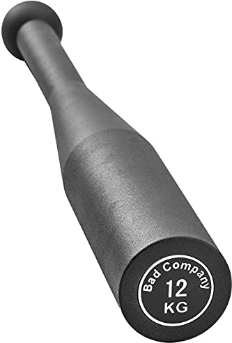 Bad Company Steel Indian Club Bell I Stahl Schwungkeule fürs effektive Ganzkörpertraining I 12 kg