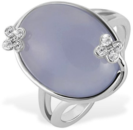 Goldmaid Damen-Ring Mondstein 925 Sterlingsilber 10 Zirkonia Gr. 54 Fa R5340S54 Schmuck