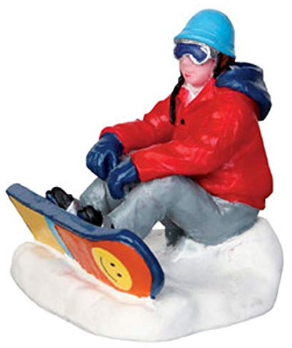 Lemax - Weihnachtsfigur Snowboarder, Rot, Blau