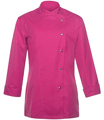 Karlowsky JF 3 Passion Larissa Veste de cuisine pour femme 65% polyester 35% coton Rose Taille 42