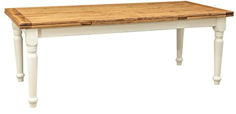 Biscottini Esstisch ausziehbar 220x100 cm | Küchentisch im Landhausstil | Lounge Tisch