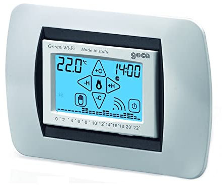 Cronotermostato da incasso bianco WI-FI ADSL TOUCH SCREEN Green GECAPP crono