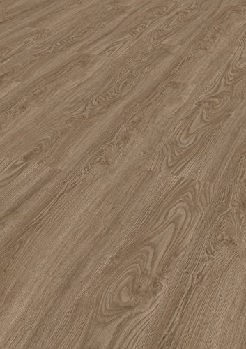 TEPCOR® Vinylboden Klick RIGID (Dark Oak) | Premium Vinylbodenbelag mit Klicksystem | 4,5 mm Stark - 0,30 mm Nutzschicht | 1 Paket - 2,61 m² | Wasserfest | Holzoptik