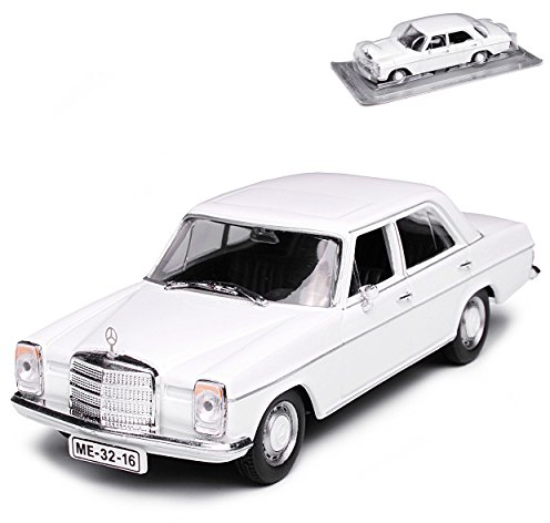 Unbekannt Mercedes-Benz 200/8 Strich Acht Limousine Weiss W114 W115 1967-1976 1/43 Modellcarsonline Modell Auto mit individiuellem Wunschkennzeichen