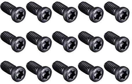 sourcing map Lot de 15 vis Torx M4 x 10 mm pour remplacer l'insert en carbure CNC Outil de tour en acier carbone de qualité 12,9