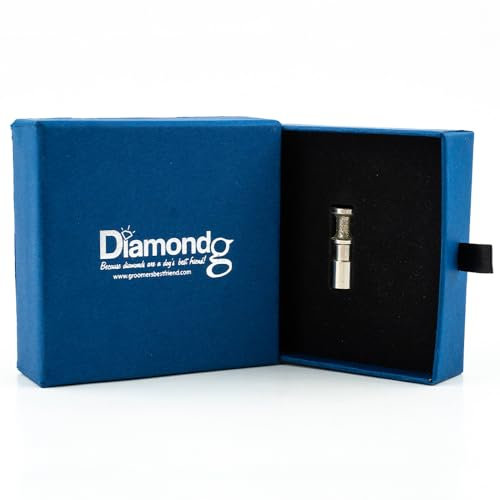 Diamondg Dog Nail Grinder Bit, 1 Pack - Compatible with Dremel, Diamond Bit for Pet Nails with 80 Grit Body & 120 Grit Polishing Bowl - Ideal for Small Dogs Under 30lbs., Enhanced Little Lola