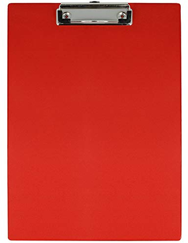 Westcott Klemmbrett, für A4, Kunststoff, rot, E-17101 RED