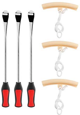 Lot de 3 cuillères à levier de pneus, cuillères à pneu, leviers de pneus, leviers de pneus, leviers de moto, pneus de vélo, 370 mm