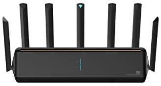 Xiaomi Mi AIoT Router AX3600 WLAN Router (Wi-Fi 6, 5 GHz: 2402 Mbps, 2,4 GHz: 574 Mbps, Qualcomm 4-Core CPU + 2-Core NPU, 3 Gigabit LAN Ports, 6 Externe Antennen, bis zu 248 Geräte, Mi AIoT Antenne)