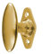 Antikas - Fensterolive Messing patiniert - Fenstergriff, Fensterbeschläge - 6,8x5,2 cm