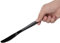 50 Black Plastic Knife Strong Heavy Duty (Washable & Reusable)