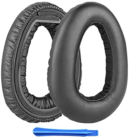 Ersatz-Ohrpolster für Sennheiser PXC 550 PXC 550-II Wireless MB 660 PXC480 Series Kopfhörer Ohrpolster, Headset, Leder-Ohrmuscheln, Reparaturteile (schwarze Kissen für Sennheiser PXC 550)