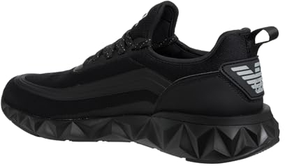 Emporio Armani EA7 Ultimate 2.0 Herren-Sneaker, Schwarz - Silber, Schwarz / Silber, 43 EU