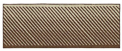 JVL Stellar Machine Washable Latex Backed Runner Doormat, 57x150cm, Brown