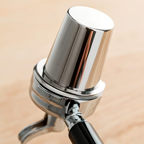 AIBAOBAO Coffee Portafilter Dosing Cup, 54mm Coffee Dosing Cup, Stainless Steel Powder Feeder Part for Espresso Machine Silver Funnel