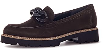 Gabor Femme Chaussures Basses, Dame Mocassin,Chaussons,Chaussures de collège,Loafer,Chaussures d'affaires,Marron (Chocolate) / 38,39 EU / 6 UK
