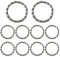 GNHG Fahrrad Kugellager Steuersatz Kugelring Vorderrad Käfigkugellager Käfig Kugellager Lenker Lenkkugellager Stahl Ball Retainer （Nummer 4） 10 Stück