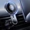 Lamicall Support Téléphone Voiture pour MagSafe, [Panneaux de Verre HD] Bras d’Extension Amélioré, Crochet Métallique, Porte Téléphone à Grille d'Aération pour iPhone 16 15 14 13, Huawei, Android