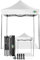 COBIZI Faltpavillon 2x2 Wasserdicht Stabil Winterfest ohne Seitenwand,Pop Up Pavillon Partyzelt,Sonnenschutz Gartenpavillon,Pavillon Faltbar mit Handtasche(2 mal 2m Weiss)
