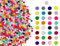 Lhbwhiz 500 Stück Bunte Pompons,Mini Pompons Bunt,Pompons zum Basteln,Hoch elastische Plüsch Bälle,zum DIY kreatives Basteln,Dekorieren,Kleidung(runden)