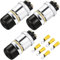 Greluma 3 pezzi Interruttore del pulsante di spinta impermeabile, 12V 50A Interruttore di accensione momentaneo, pulsante di avviamento del motore per camion per camioncini RV ATV
