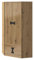 Mirjan24 Eckkleiderschrank Satton SA02, Drehtürenschrank mit Kleiderstange, Fächer und 2 Schubladen, Eckschrank, Kleiderschrank für Kinderzimmer (Artisan Eiche/Artisan Eiche Hochglanz)