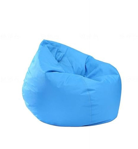 Sitzsack Beanbag Sitzsack-Stuhl, Gamer-Sitzsack, Sitz Für Wohnzimmer, Innen- Und Außenbereich, Wasserdichter Oxford-Stoff, Einfache Reinigung, Langlebig, Bequem (Ohne Füllstoff),Himmelblau,90Cm*110Cm