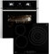 Conjunto: 60cm Horno electrico empotrable EB8010ED + 59cm Placa vitrocermica KF5903SP | Parrilla | Aire circulante | Aire caliente | Extracciones telescópicas | SET8010KF593SP
