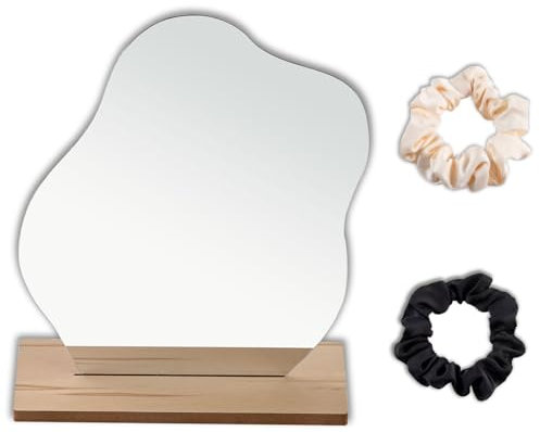 BSITSSS Acryl Schminkspiegel, Kosmetikspiegel, Spiegel Klein, Tischspiegel, Reisespiegel, Spiegel Asymmetrisch Rahmenlose Dekorative Unregelmäßiger für Schlafzimmer Wohnzimmer Deko Aesthetic