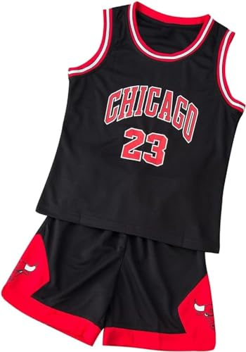 EZB Kids Basketball 2-Piece Performance Tank Top Training Jersey Top and Shorts Set | Sleeveless and Short Sleeved Childrens Basketball Sports Kit for Boys & Girls