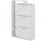 Vicco Volquete zapatero Orlando, Blanco, 80 x 128.3 cm con 3 compartimentos