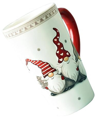 BUGUUYO Tazza Da Caffè Natalizia in Ceramica Tazza Decorativa Per Le Feste