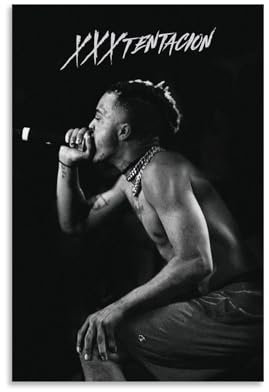 nuomesc Xxxtentacion Singer Poster Wandkunst Bilddruck Moderne Familienzimmer Dekor 12x18inch(30x45cm)