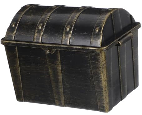 FELTECHELECTR Kleine Schatztruhe Aus Robustem Kunststoff Mit Deckel Vielseitige Aufbewahrungsbox Für Piraten-partys Kindergeburtstag Für Mädchen Als Spielzeug Schmuckbox