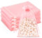 G2PLUS 50PCS Sacs Organza Rose 13x18cm - Pochette Cadeau en Organza,Pochette à Bijoux,Sachets de Mariage, Bonbons,Lavande,Fêtes - Pochette Cadeau Élégante et Réutilisables