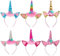 6 Stück Einhorn Haarreif Kinder,6 Farben Einhorn Stirnband,Kindergeburtstag Haarreif,Haarband für Mädchen,Head Accessoires Party Dekoration,für Ostern Geburtstag Party Karneval