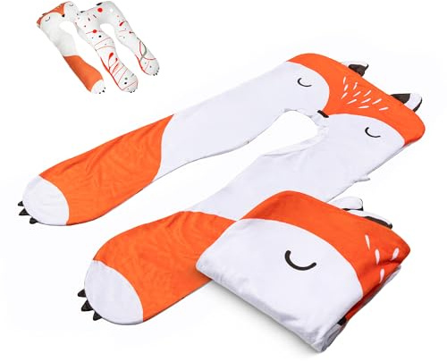 MKS KomfortKissen Kids Original Ersatzbezug Einheitsgrösse 60x120 cm, Waschbarer Kissenbezug für Kinder, Seitenschläfer-Kissenbezug U-Form - Fuchs