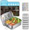 REKITA Edelstahl Brotdose Kind er mit Fächern, 850ML Bento Box, Jausenbox Lunchbox, Personalisierte Brotdose Lässig, Vesperdose, Snackbox für Schule, Ausflüge, Kindergarten