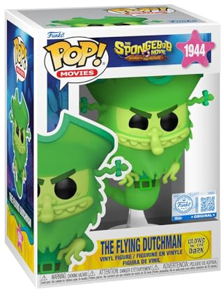 Funko POP! Movies: Spongebob Movie - The Flying Dutchman - Amazon Exclusive | Offizieller Fanartikel und Merch - Vinyl Sammelfigur als Regal Deko - Geschenkidee zum Geburtstag für Fans und Sammler
