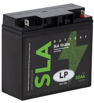 Landport Leisure Lawn, Garden Mower/Engine Battery Sealed 12 volt, 20Ah/10hr, 180 CCA With AGM Technology Fits BMW R 1150 GS (R21) 1998-2003 LS SLA 12-20A