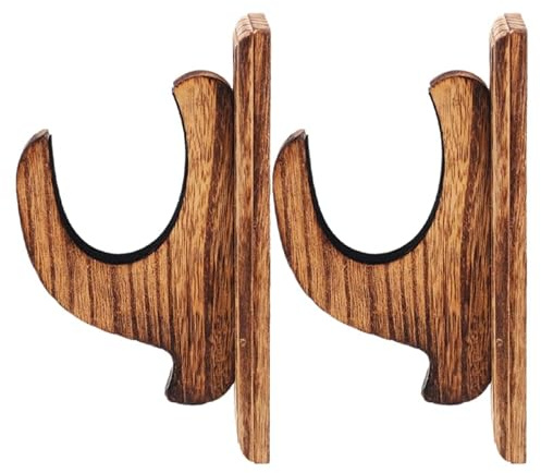 ULTECHNOVO Wall Holder Wooden Display Stand Wall Mount Rack for Martial Arts Storage 2 pack Space Saving Display Holder