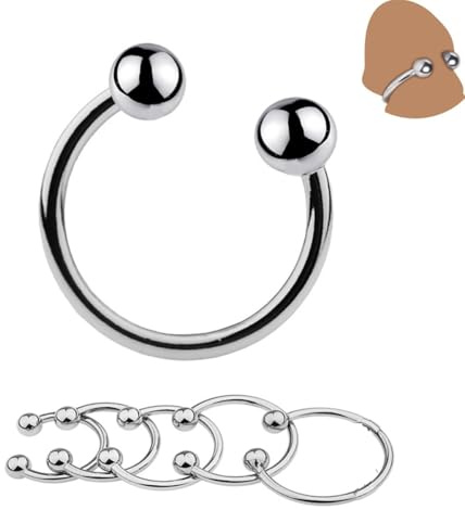 6 Stück Set Edelstahl Ring Cock Ring Metall Vorhaut Retention Ringe Cock Penis für Männer Ballstretcher Ejakulation Verzögern Potenzsteigerung SM Penis Ring Erotik Sexspielzeug für Männer Paare