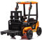 Muletto Elettrico per Bambini 12V Telecomandato Forche Elettriche con Leva Reale Suoni e Luci Carrello Elevatore JCB Giocattolo per Bambini con Comando a Distanza