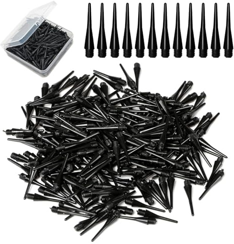 QSHXXROI 100 Stück Pfeilspitzen Dart Kunststoff, 2BA Gewinde Dartpfeil-Spitzen, Soft Dart Spitzen, Dart Spitzen Soft Ersatzspitze, für Dartpfeile, Softdarts Ersatzspitzen, Softdart