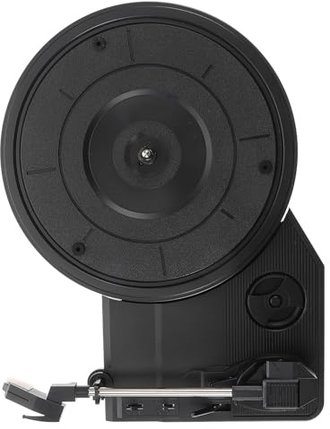NIYANGLE Retro Vinyl Record Player Turntable with Large Gramophone Movement Built-in Speakers Vintage Style Use for Music Lovers and Collectors