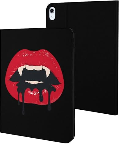 Vampire Lips Funny Tablet Case Compatible with ipad Air5/air4 (10.9in) /ipad Pro 2018(11in) Personality Protective Cover