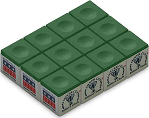 Silver Cup Billiard CHALK - ONE DOZEN