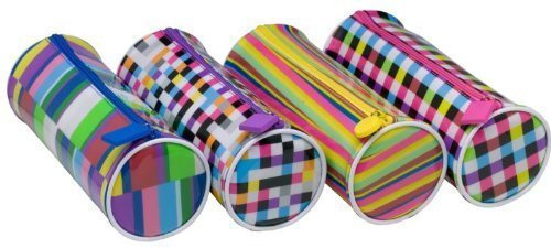 Tiger pencil case - Kaleidoscope fashion design - cylinder shape x 1 single